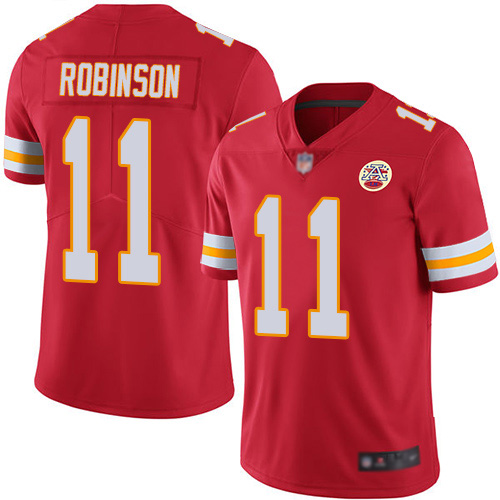 Youth Kansas City Chiefs #11 Robinson Demarcus Red Team Color Vapor Untouchable Limited Player Football Nike NFL Jersey->youth nfl jersey->Youth Jersey